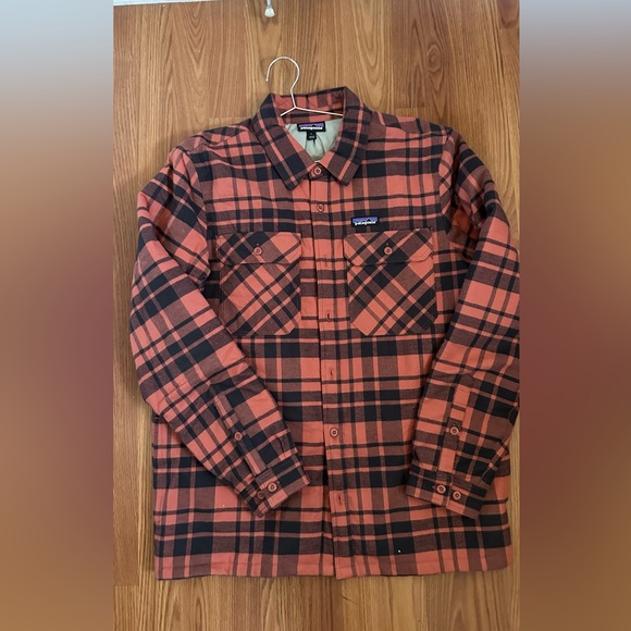 Patagonia Men's Insulated Midweight Fjord Flannel Shirt Large - Picture 1 of 2